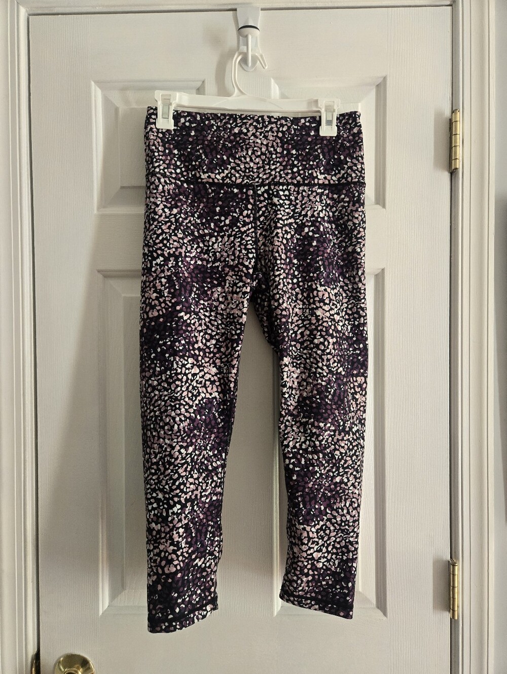 Balance Collection Purple & Pink Speckled Women's Large Athletic Leggings